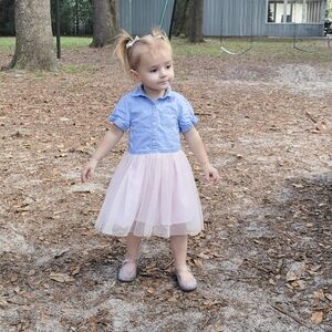 OshKosh B'gosh Denim & Tulle Dress